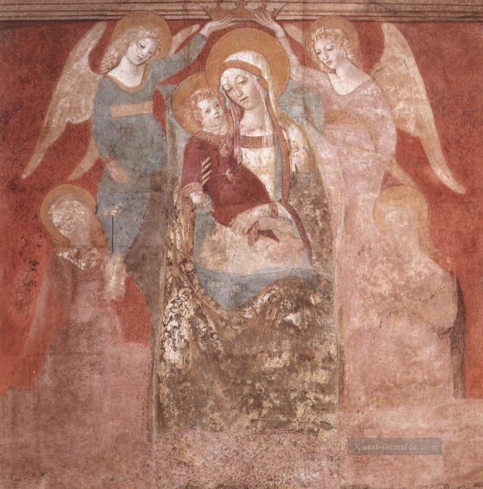 Madonna und Kind mit Engeln Sieneser Francesco di Giorgio Ölgemälde